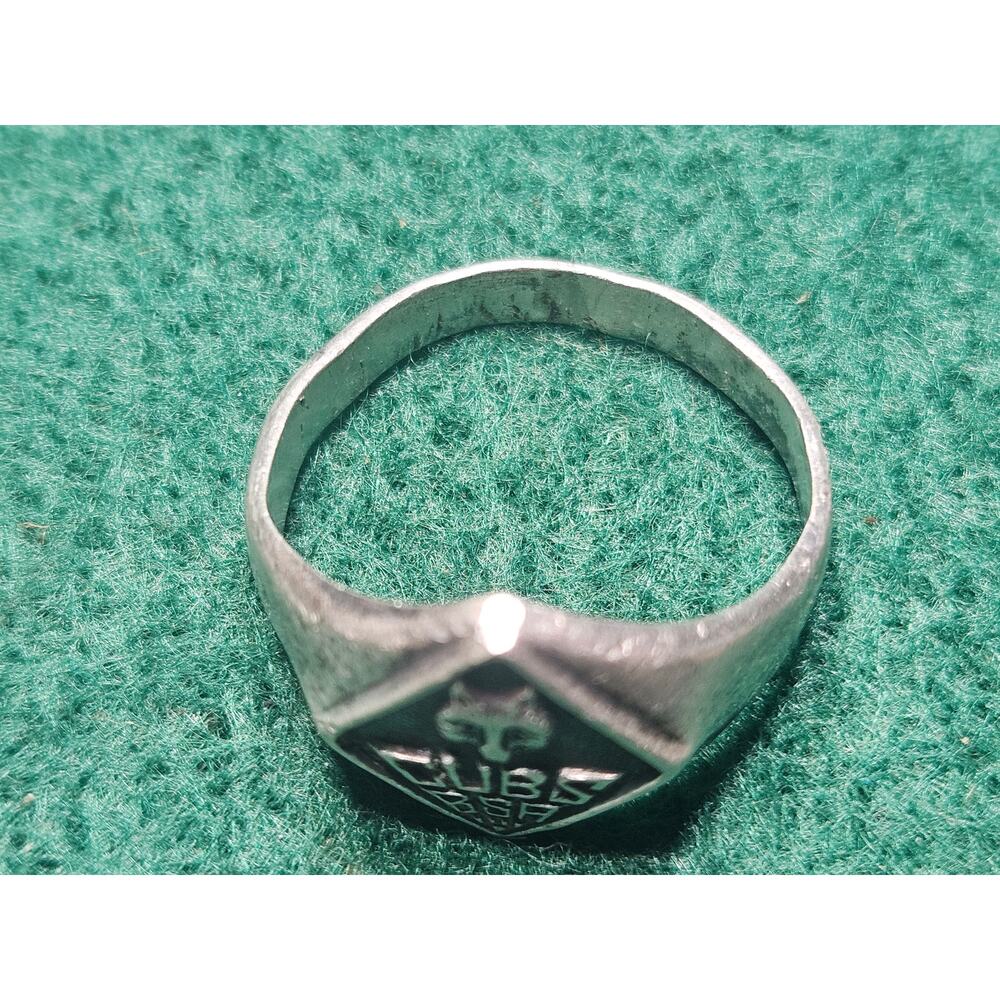 VINTAGE CUB SCOUT STERLING RING SIZE 8.5 - Picture 5 of 8